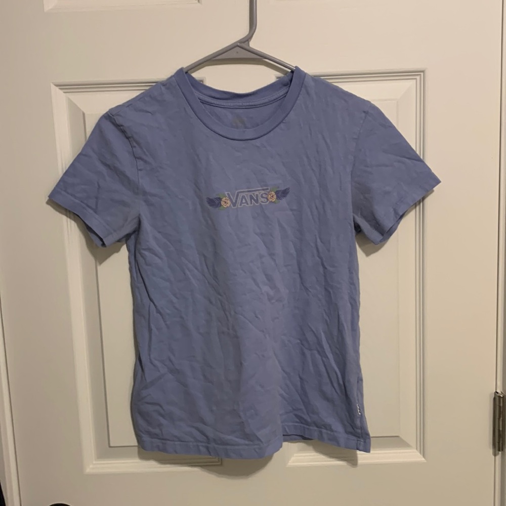 vans blue tee-shirt size small